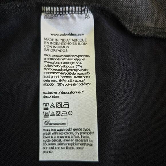 Calvin Klein Colorblock  T Shirt Size Small Black Grey - Picture 8 of 8